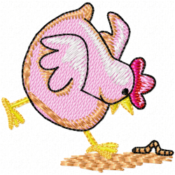 Chickens And Roosters Embroidery Design 12 Chickens And Roosters Embroidery Design 12